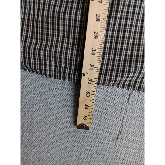 Vintage Ralph Lauren Blake Shirt Mens Large Brown/Navy Check Button Down Preppy - Picture 10 of 12